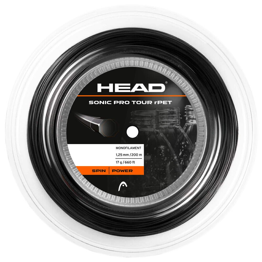 Naciąg tenisowy Head Sonic Pro Tour Black Reel (200 m) 1,25 mm
