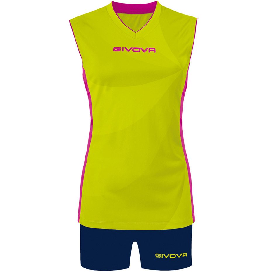 Komplet sportowy Givova Kit Elica KIT C58 żółto-granatowy M