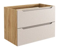 Szafki łazienkowe - Beżowa szafka łazienkowa z szufladami 80 cm R0-K58 - miniaturka - grafika 1