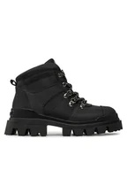 Botki damskie - Desigual Trapery 24WSTY02 Czarny - miniaturka - grafika 1