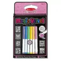 Melissa&Doug magiczna kolorowanka Velvet motylki - Zabawki kreatywne - miniaturka - grafika 1