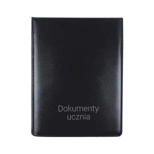 Biurfol Okładka pionowa na dokumenty ucznia czarna - Szkolne artykuły papiernicze - miniaturka - grafika 3