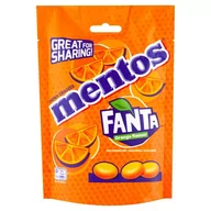 Cukierki - Mentos Fanta Cukierki do żucia smak pomarańczowy 160 g - miniaturka - grafika 1