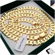 Łańcuszki - Męski Łańcuszek Złoty Do Zawieszek Pancerka 925/585 14K 6,7 Mm Dla Faceta - miniaturka - grafika 1