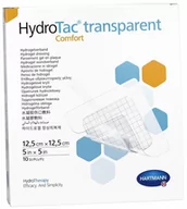 Apteczki i materiały opatrunkowe - Hartmann HydroTac Transparent Comfort przezroczysty opatrunek z hydrożelem 12,5 x 12,5 cm x 10 szt | DARMOWA DOSTAWA OD 199 PLN! - miniaturka - grafika 1