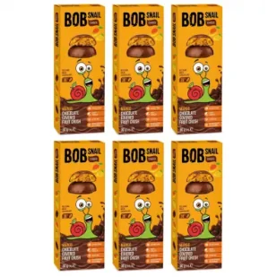 Bob Snail Przekąska mango w mlecznej czekoladzie Zestaw 6 x 30 g - Ciastka - miniaturka - grafika 1