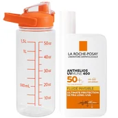 Kremy do twarzy z filtrem - La Roche-Posay Zestaw: Anthelios UV Mune Niewidoczny fluid SPF50+ 50ml + Bidon - miniaturka - grafika 1