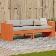 Sofy ogrodowe - Sofa ogrodowa, 3-osobowa, woskowy brąz, 189x60x62 cm, sosna Lumarko! - miniaturka - grafika 1