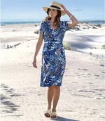 Sukienki - Sukienka kopertowa z nadrukiem zwierzęcym Kobieta Atlas For Men - Kolor : Motywy - Rozmiar : 36/38 - miniaturka - grafika 1