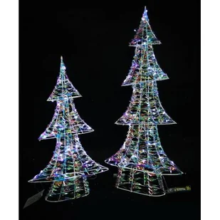 Choinka stojąca 35 LED 45 cm - Ozdoby bożonarodzeniowe - miniaturka - grafika 1