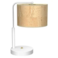 Lampy stojące - Lampa gabinetowa z korkowym kloszem - N54 Praxon - miniaturka - grafika 1