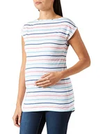 Koszulki i topy damskie - Esprit Maternity Damska koszulka z krótkim rękawem nadruk na całej powierzchni, Jasna biel - 101, 38 PL - miniaturka - grafika 1