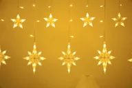 Oświetlenie świąteczne - Kurtyna Świetlna 275Cm Girlanda Lampki Wiszące Ciepły Biały 138Led W2 - miniaturka - grafika 1