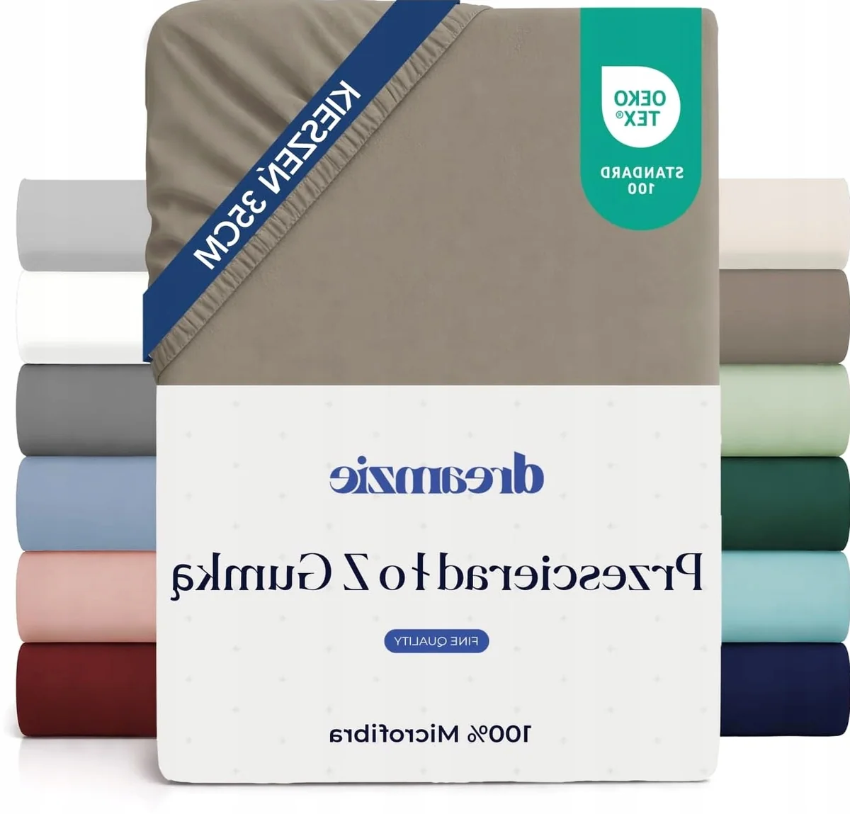 PRZEŚCIERADŁO 100X200CM Z GUMKĄ MIKROFIBRA 35 CM MATERAC TRWAŁE ELASTYCZNE