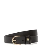 Paski - Tommy Hilfiger Pasek Damski Essential Effortless 2.5 Go AW0AW16836 Czarny - miniaturka - grafika 1