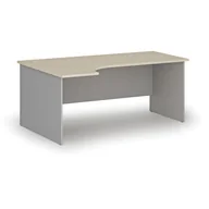 Biurka - Biurko narożne PRIMO GRAY, 1800 x 1200 mm, lewe, szary/brzoza - miniaturka - grafika 1