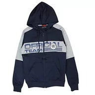 Kurtki męskie - RG 512 Męska kurtka z kapturem, granatowy, L - miniaturka - grafika 1