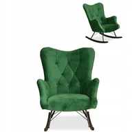 Fotele - Fotel uszak skandynawski Luna bujany Family Meble - miniaturka - grafika 1