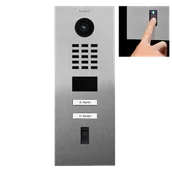 Wideodomofony - Wideodomofon IP DoorBird D2102FV FINGERPRINT 50 szczotkowana stal nierdzewna V2A - miniaturka - grafika 1