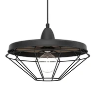 Lampy sufitowe - Wisząca lampa Alkaba 5013 Shilo loftowa klatka regulowana czarny - miniaturka - grafika 1