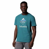 Koszulki męskie - Męska koszulka Columbia Rapid Ridge Graphic river blue - L - miniaturka - grafika 1