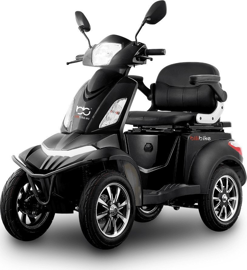 Bili Bike Czterokołowy skuter elektryczny BILI BIKE SHINO QUADRO GEL czarny