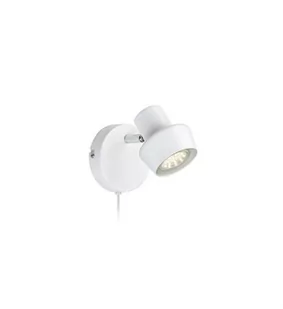 Markslojd Kinkiet LAMPA ścienna URN 106083 OPRAWA metalowa IP20 Biały - Lampy ścienne - miniaturka - grafika 1