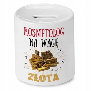 Dla Kosmetologa Skarbonka na Urodziny Prezent z Nadrukiem ze Zdjęciem - Skarbonki - miniaturka - grafika 1