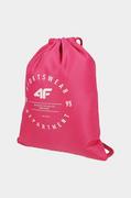 Plecaki szkolne i tornistry - 4F plecak dziecięcy kolor różowy z nadrukiem - miniaturka - grafika 1