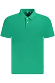 Koszulki męskie - PEPE JEANS MĘSKA KOSZULKA POLO Z KRÓTKIM RĘKAWEM ZIELONA - miniaturka - grafika 1