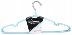 Wieszaki metalowe 20szt. powlekane niebieskie - Wieszaki i stojaki - miniaturka - grafika 1