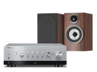 Zestawy stereo - Yamaha R-N1000A (srebrny) + 707 S3 (mokka) - miniaturka - grafika 1
