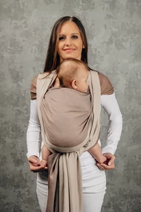Chusta tkana LennyLamb - Jodełka Baby Caffe Late - 5 (4.2 m.) - Chusty do noszenia dzieci - miniaturka - grafika 1