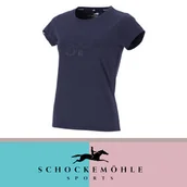 Koszulki jeździeckie - Schockemohle Koszulka damska SPNele SS25 - dark navy - miniaturka - grafika 1