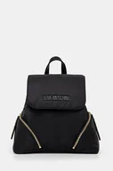 Plecaki - Love Moschino plecak damski kolor czarny mały gładki JC4382PP0L - miniaturka - grafika 1