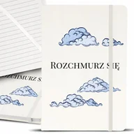 Notesy i bloczki - Notes Notatnik Bujo A5 Biały ROZCHMURZ SIĘ Wzory - miniaturka - grafika 1