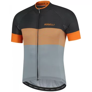 Koszulki rowerowe - Koszulka rowerowa męska Rogelli Boost z krótkim rękawem, pomarańczowa - grafika 1