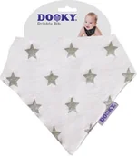 Akcesoria i dodatki do ubrań dla dzieci - Xplorys DOOKY Dribble Bib chustka, śliniak, bandamka Silver Stars T-XP-126907 - miniaturka - grafika 1