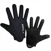 Rękawiczki rowerowe - Rękawiczki Rowerowe Męskie Żelowe Pełne Dotykowe Na Rower Wygodne X-TIGER S - miniaturka - grafika 1