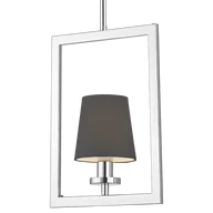Lampy sufitowe - Lampa stylowa wisząca LONDON P01007CH-BK - Cosmo Light - miniaturka - grafika 1