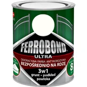 Farby olejne i specjalne - FERROBOND Farba antykorozyjna ULTRA połysk biały RAL 9010 0,25 l - miniaturka - grafika 1