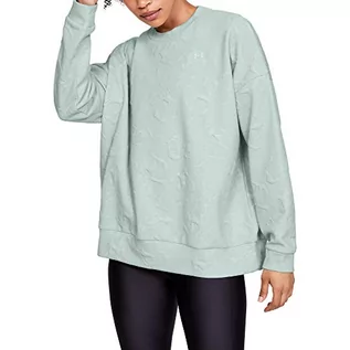 Bluzy damskie - Under Armour Unstoppable Daytona Move Light Crew bluzka damska, zielony, s - grafika 1