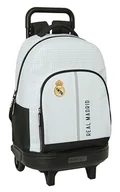 Plecaki - Real Madryt 1. WYPOSAŻENIE 24/25 - Duży plecak na kółkach, kompaktowy, zdejmowany, idealny dla dzieci w różnym wieku, wygodny i wszechstronny, jakość i wytrzymałość, 33 x 22 x 45 cm, kolor - miniaturka - grafika 1