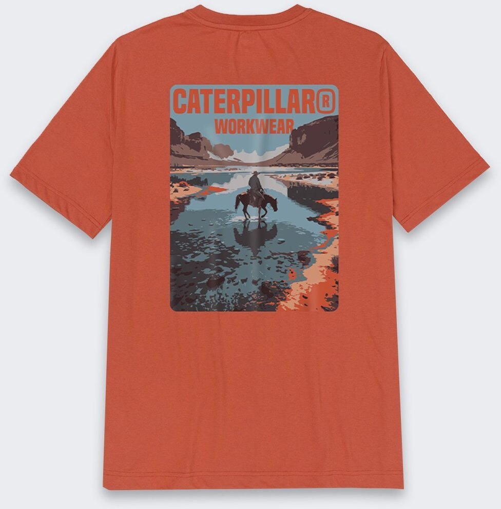 Carhartt Koszulka Caterpillar Workwear RED