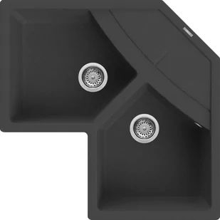 Elleci UNICO CORNER M70 Ghisa - Zlewozmywaki - miniaturka - grafika 1