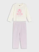 Piżamy dla dziewczynek - Sinsay - Piżama dwuczęściowa z jednorożcem - kremowy - miniaturka - grafika 1