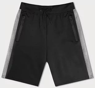 SPORTOWE SPODENKI MĘSKIE CZARNE (8K281-3) - J.STYLE - Spodenki damskie - miniaturka - grafika 1