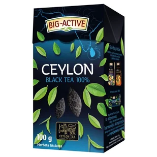 BIO-ACTIVE Big-Active Pure Ceylon Herbata czarna 100% liściasta 100 g - Herbata - miniaturka - grafika 1