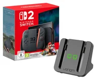 Konsole Nintendo - Nintendo Switch 2 + Mario Kart World + Venom Stacja ładująca Joy-Con - miniaturka - grafika 1