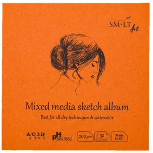 Szkicownik Kwadrat MIXMEDIA 200g  SMLT14-14cm FB-32(200) - Podobrazia, bloki, papiery - miniaturka - grafika 1